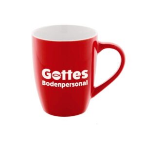 Tasse: Gottes Bodenpersonal (rot)