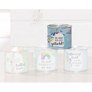 Duftkerze in Metalldose: Fische