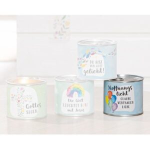 Duftkerze in Metalldose: Ballons