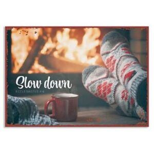 Metallschild klein: Slow down