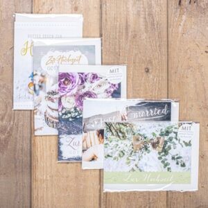 Doppelkartenset: Hochzeit (5 Stk.)