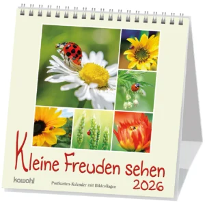 Postkarten-Kalender: Kleine Freuden sehen 2026
