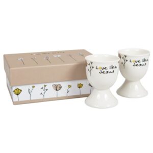 Eierbecher-Set: Love like Jesus