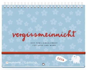 Familienkalender: Vergissmeinnicht 2026 (A5)