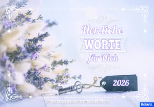 Panorama-Aufstellkalender: Herzliche Worte für Dich 2026
