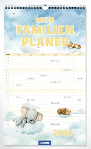 Wandplaner: Mein Familienplaner 2026