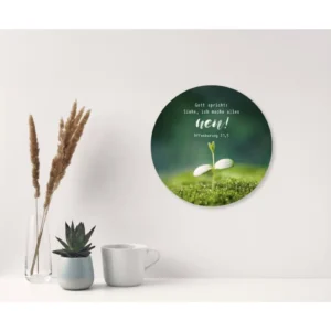 Wandschmuckbild: Pflanze Jahreslosung 2026 (25cm)