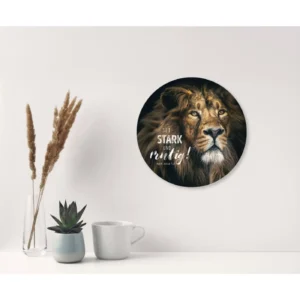 Wandschmuckbild: Löwe (25cm)