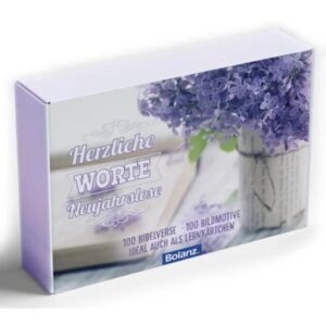 Neujahrslose "Herzliche Worte" 100 Bibelverse - 100 Bildmotive