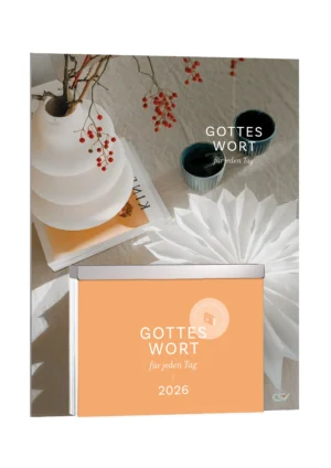 Abreißkalender: Gottes Wort für jeden Tag 2026 (mit Rückwand)