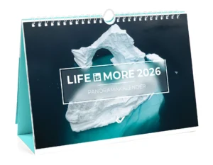 Panorama-Tischkalender: Life is more 2026