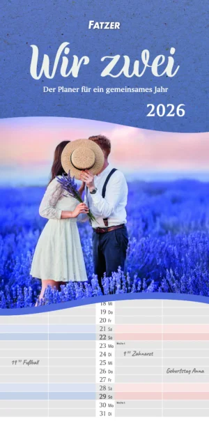 Wandplaner: Wir zwei 2026