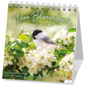 Aufstellkalender: Kleine Blumengrüsse 2026