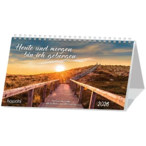 Postkartenkalender: Heute und morgen bin ich geborgen 2026