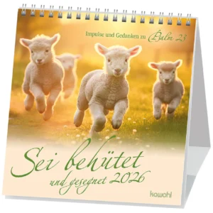 Postkartenkalender: Sei behütet und gesegnet 2026