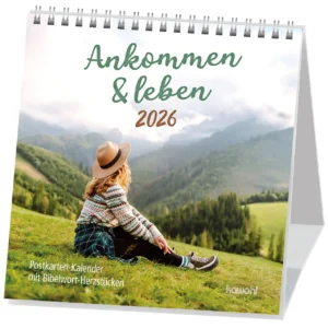 Postkartenkalender: Ankommen & leben 2026