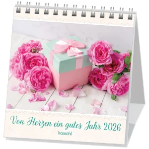 Aufstellkalender: Von Herzen ein gutes Jahr 2026