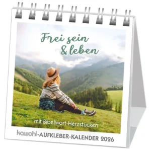 Aufkleber-Kalender: Frei sein & leben 2026