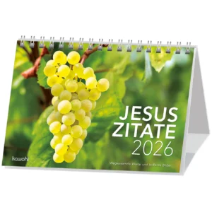 Aufstellkalender: Jesus Zitate 2026