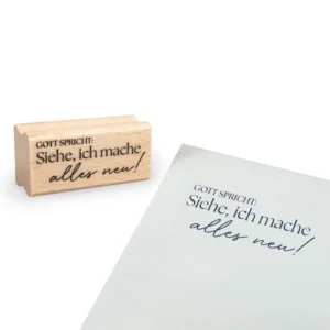 Holzstempel: Jahreslosung 2026