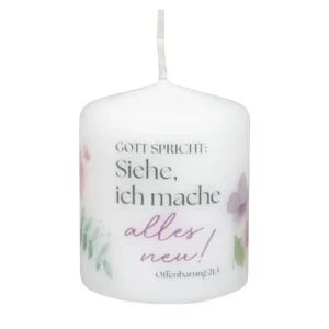 Tischkerze: Jahreslosung 2026