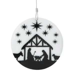 Deko-Anhänger Krippe/Sterne