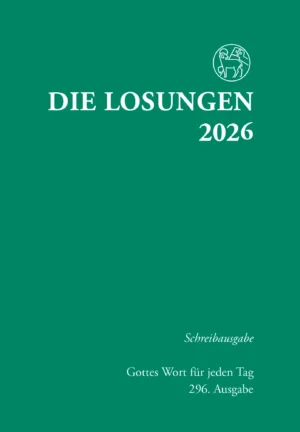 Schreibausgabe: Losungen 2026 Hardcover grün