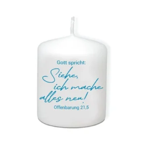 Kerze: Jahreslosung 2026