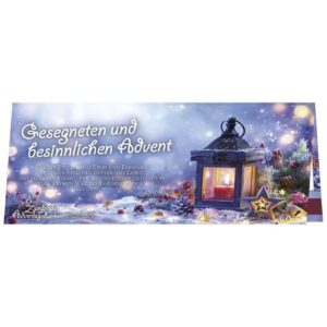 Streichholz-Adventskalender: Gesegneten und besinnlichen Advent