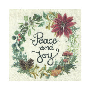 Servietten: Peace and Joy (20 Stück)