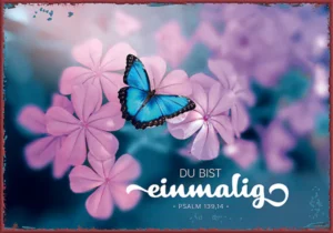 Metallschild: Du bist einmalig