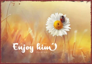 Metallschild: Enjoy him