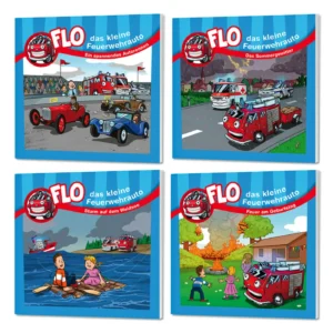 Flo das kleine Feuerwehrauto - Minibuch-Set 1