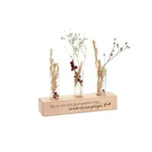 Vasenständer "Spuren im Sand" mit 3 Glaseinsätzen