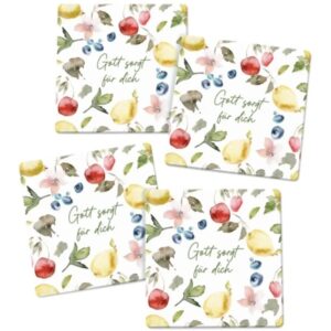 Untersetzer-Set "Gott sorgt für dich"