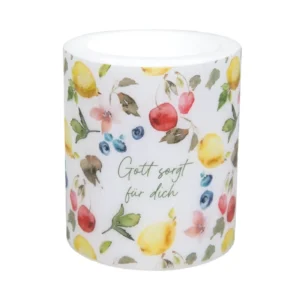 Kerze/Windlicht "Gott sorgt für dich"