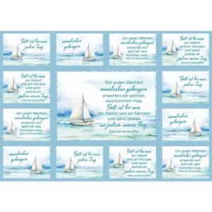 Aufkleber-Grußkarten: Von guten Mächten, 4 Stück