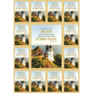 Aufkleber-Grußkarten: Ich weiss nicht, 4 Stück