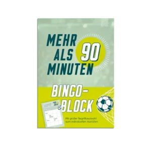Mehr als 90 Minuten - Bingo-Block Fußball