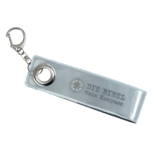 Reflekt-Schlüsselanhänger "DIE BIBEL - Mein Kompass"