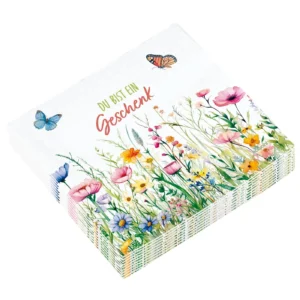 Servietten: Petra Würth - Du bist ein Geschenk