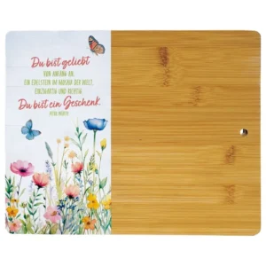 Bambus-Brettchen "Du bist ein Geschenk"