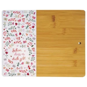 Bambus-Brettchen "Schön, dass es dich gibt"
