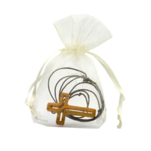 Halskette "Kreuz" - aus Olivenholz