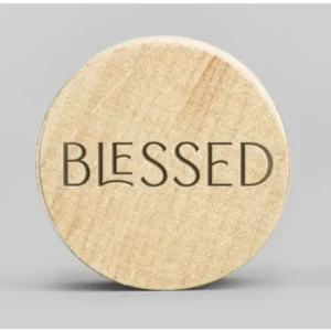 Holzmagnet - Blessed