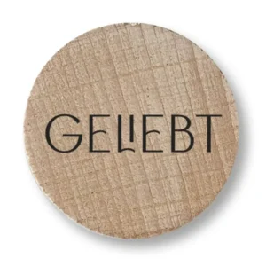 Holzmagnet - Geliebt
