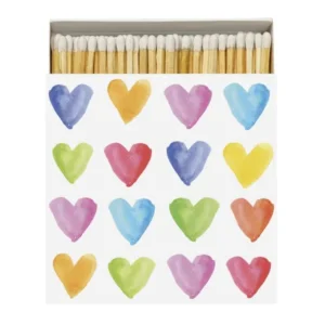 Streichhölzer "Aquarell Hearts"