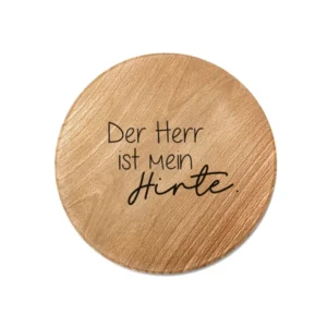 Holzuntersetzer "Der Herr ist mein Hirte"