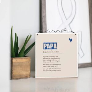Holzschild: Papa