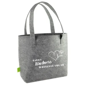 Filz-Shopper "carry kindness wherever you go"